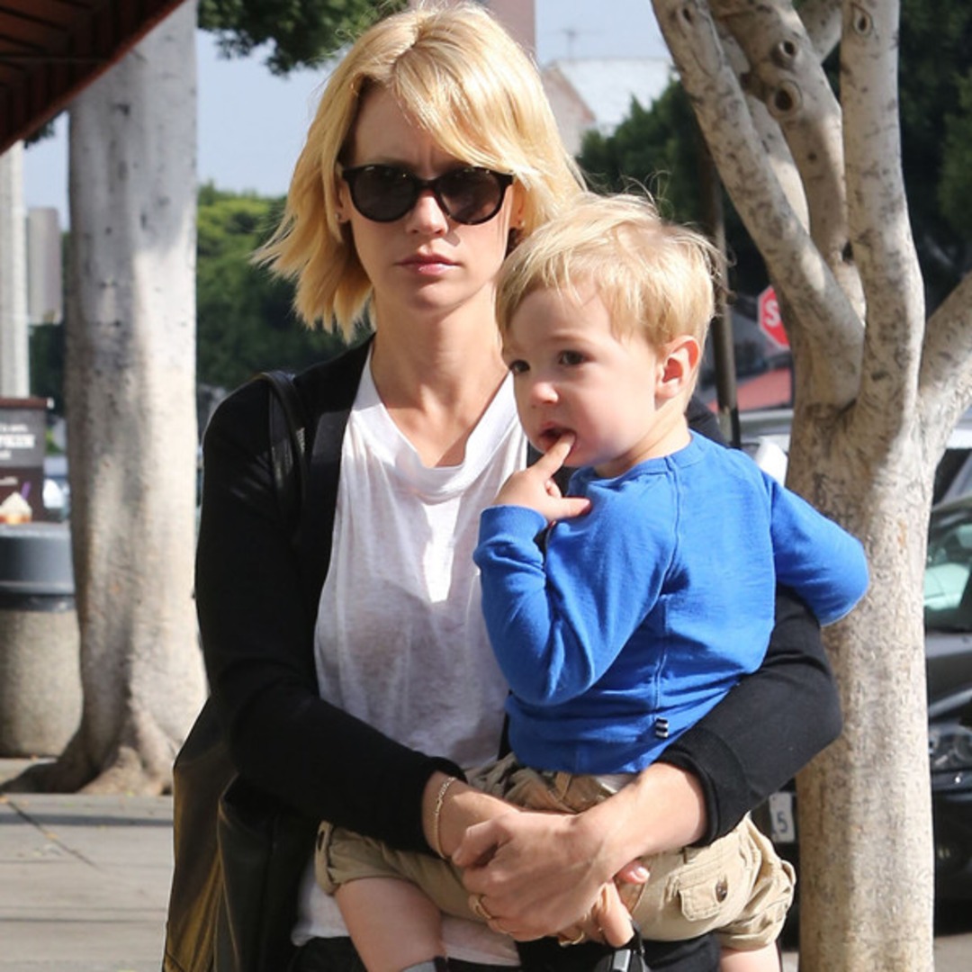 January Jones Talks Emmys Day With Son Xander, Reveals Her Dress Is